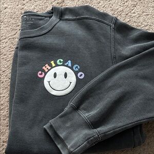 Chicago Graphic Black Sweatshirt